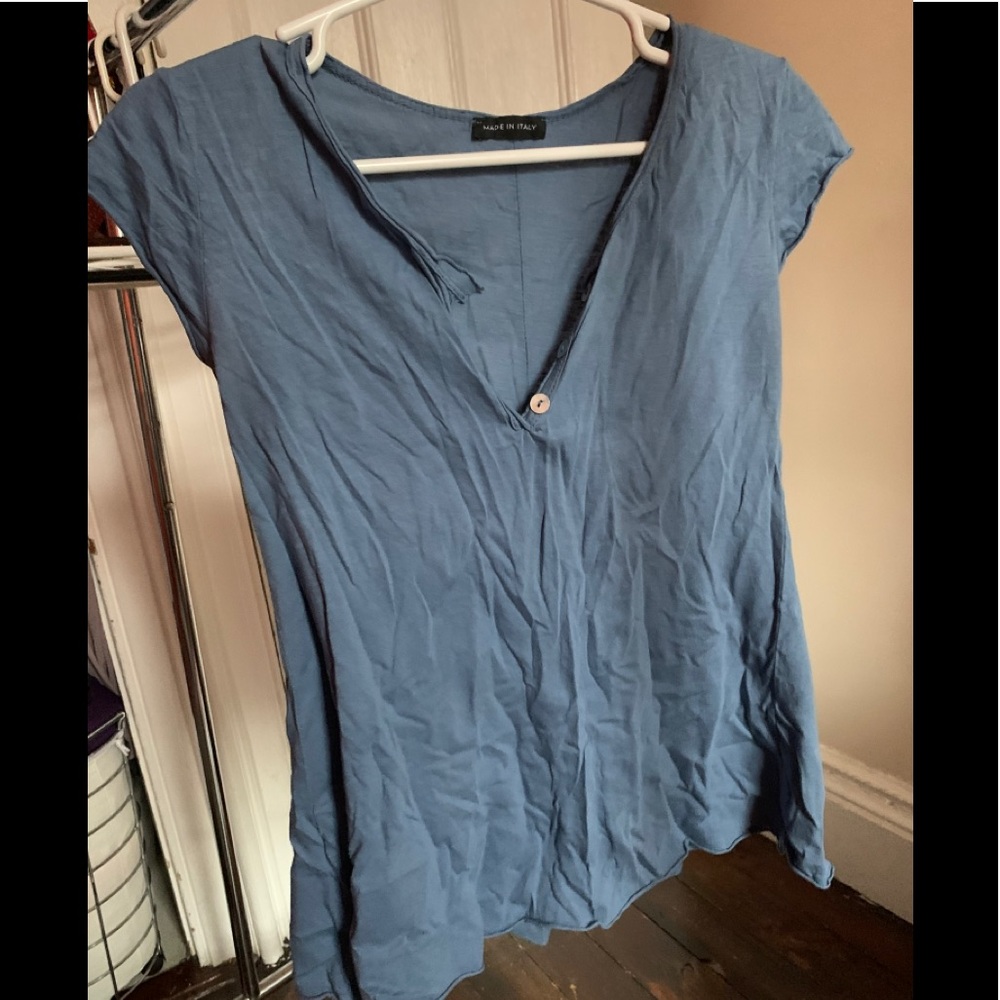 Cute blue tee—